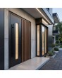 PIVOT RAIL4 - aluminum pivot door with vertical slats made of aluminum profiles