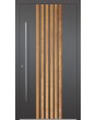 LIM RAIL5 - aluminum front door with vertical slats made of aluminum profiles