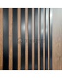 LIM RAIL6 double - aluminum front double door with black vertical slats made of aluminum profiles