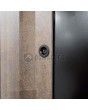 LIM Rust - rust aluminium front door covered with sintered quartz