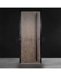 LIM Rust - rust aluminium front door covered with sintered quartz