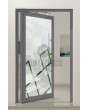 PIVOT Glass S - frosted front door with colorful decor