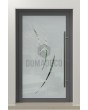 LIM Glass S - frosted main door with transparent motif