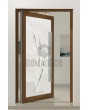 PIVOT Glass S - frosted front door with colorful decor