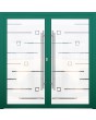 LIM GLASS double S -  frosted aluminum souble door with transparent motif