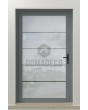 LIM-BATCH Glass S4 - frosted front door with four transparent stripe