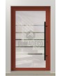 LIM Glass S5 - frosted main door with five transparent stripe