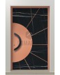 PIVOT Sahara - aluminum pivot door covered with Sahara Noir sintered quartz and copper sheet