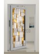 PIVOT SG2 - Custom Stained Glass external aluminum pivot door