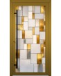 LIM SG2 -  Custom Stained Glass external aluminum hinged door