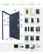 Fargo 26C T - front door with two side panels