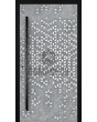 LIM Squares - front aluminum door with squares texture of milled metal
