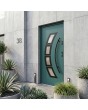 Green  steel front door