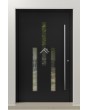 LIM TURMA - modern aluminum front door with glass