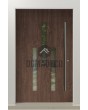 LIM TURMA - modern aluminum front door with glass