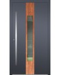 LIM V08 - aluminum front door with wooden decor