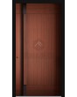 LIM V12 - aluminium front door covered sublimated wood