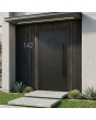  Black aluminium modern entry door