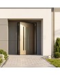 PIVOT V21 - aluminum pivot door with vertical glazings