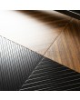 LIM V23 - Modern Front Door with Milled Grooves and Accents