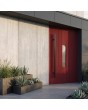 PIVOT V25 - Modern Pivot Door with Geometric Milling and Glass