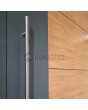 LIM v36 double - double aluminium front door with wooden decor