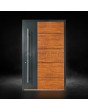 LIM v36 - aluminum front door with wooden decor