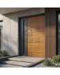 LIM v36 - aluminum front door with wooden decor