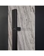 LIM V41 - aluminum front door covered with white rock stone texture