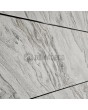 LIM V42 - aluminium front door covered with white rock stone texture