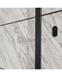 LIM V42 - aluminium front door covered with white rock stone texture