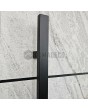 LIM V42 double - aluminum double front door covered with white rock stone texture