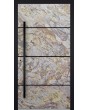 LIM V46 - aluminum front door with sand rock stone
