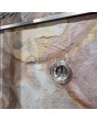 PIVOT V46 - aluminum door pivot with with sand rock stone veneer