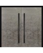 LIM V56 double - aluminum double front door covered with sintered quartz