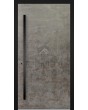 LIM V56 - aluminum entry door covered with sintered quartz