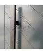 LIM v61 double - aluminum double door with herringbone stripes