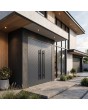 LIM v59 double - prehung double aluminium exterior door with ribs