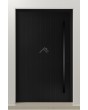 LIM V62 - aluminum front entry door with vertical milling