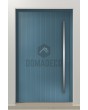 LIM V62 - aluminum front entry door with vertical milling