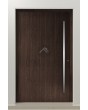 LIM V62 - aluminum front entry door with vertical milling