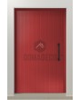 LIM V62 - aluminum front entry door with vertical milling