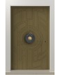 LIM V65 - aluminum entrance door with milled pattern