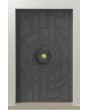 LIM V65 - aluminum entrance door with milled pattern