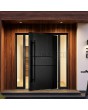 PIVOT V67 - pivot door with milled geometric patterns