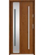 Sta Valle trois - single steel front door with glass
