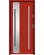 Sta Valle trois - single steel front door with glass