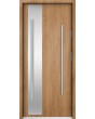Sta Valle trois - single steel front door with glass