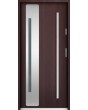 Sta Valle trois - single steel front door with glass