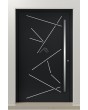 LIM Vario-inox - entrance aluminum front door with stripes